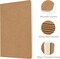 8 Pack A5 Kraft Notebooks Bulk, 8.15x5.5 Inches Lined Paper Journaling Notebooks, Notebooks for Work, Composition Notebooks for School, Journal Notebooks for Office